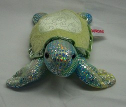 Aurora Very Sparkly Sea Turtle 7&quot; Plush Stuffed Animal Toy - £11.62 GBP