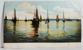 Sailing Ships at Sea c1905 Art Postcard M13 - £6.35 GBP