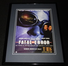 Fatal Error 1999 TBS Framed 11x14 ORIGINAL Advertisement Antonio Sabato Jr - £27.23 GBP
