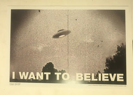 UFOs EXIST Flying Saucer X-Files Conspiracy Poster/Print signed by artist Frank - £14.90 GBP