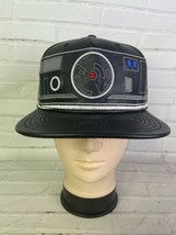 Disney Star Wars The Last Jedi BB-9E Faux Leather Black Snapback Hat Cap Adult - £24.52 GBP