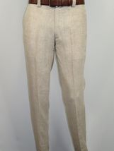 Men Premium 100% Linen Cocktail Suit by INSERCH Breathable and cool SU880 Tan image 8