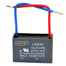 Motor Capacitor for Harbor Breeze Ceiling Fan 12uf 2-Wire CBB61 Replacement - $10.99