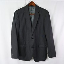 Banana Republic 44R Charcoal Gray Wool Silk 2Btn Blazer Suit Jacket Sport Coat - £27.48 GBP