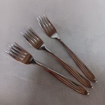 Sears Montego Dinner Forks 3 Stainless Steel 7.25&quot; - £15.11 GBP