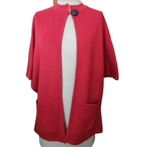 Vintage Red Cardigan Sweater Size Medium - £27.13 GBP