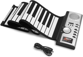 For Beginners, The Lujex 61-Key Roll Up Piano With Environmental Silicone Piano - £50.08 GBP