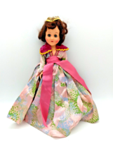Donna Doll by Marcie Queen Elizabeth 11&quot;  Tiara - Pink Ribbon Pink/Green Dress - £15.28 GBP