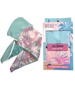 Set of 2 California Dreamin' Turban Hair Towels - Perfect For All Hair Types - $9.89