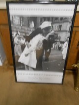 Framed PosterPrint-KISSING THE WAR GOODBYE  WWII  Sailor Kissing at Time... - $32.26