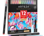 Real Brush Pens, Set Of 12, Bright Tones, Blendable Watercolor Markers A... - £22.72 GBP