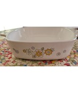 Corning Ware ~ 1 Quart ~ Floral Bouquet ~ Casserole Dish ~ A-1-B ~ USA (5A) - $22.44