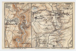 1911 Original Antique Map Of Manderscheid / RHINELAND-PALATINATE / Germany - £16.86 GBP