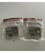 2 PACK EPSON INK CARRTIDGES T0443 T0444 2001 - £11.48 GBP