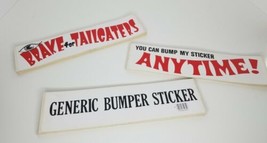 Vintage Bumper Stickers Lot Generic Brake Tailgaters Bump My Sticker Any... - £7.75 GBP