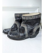 Bed Stu Binary Women&#39;s sz 7.5 ankle Boot bootie black Cobblers Series Be... - $1,855.83 MXN
