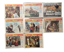 Vintage 1951 Flame Of Araby Maureen O&#39;Hara Chandler Movie Lobby Card Lot... - €83,81 EUR