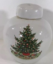 Pfaltzgraff HERITAGE Potpourri Jar With Lid Christmas Tree - £14.98 GBP