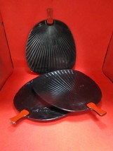 Japanese 3 fan lacquer trays - $44.55
