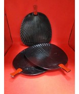 Japanese 3 fan lacquer trays - $60.93 CAD