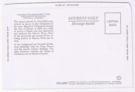 Postcard Folkard Champlain&#39;s Monument &amp; Parliament Buildings Ottawa Ontario - £2.36 GBP