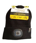 Copper Fit Work Gear LED Beanie Rechargeable Three Light Settings Inc Flashing - £9.80 GBP