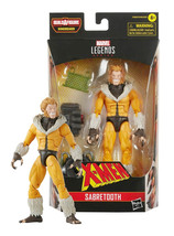 Marvel Legends Series X-Men Sabretooth 6&quot; Figure with Bonebreaker BAF Piece MIB - £11.69 GBP