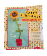 Crochet Kit Bookmark Daisychain Happy Sunflower NIP Vintage Crafts - £7.42 GBP