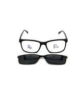 Pair THE KIRBY Eyeglasses Frame, 001 Black, 54-17-140, w/ Polarized Top ... - $49.45