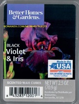 Black Violet Iris Better Homes and Gardens Scented Wax Cubes Tarts Melts Home - £2.73 GBP