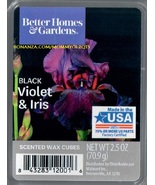 Black Violet Iris Better Homes and Gardens Scented Wax Cubes Tarts Melts Home - $3.50