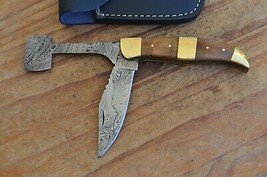damascus custom made beautiful  folding knife From The Eagle Collection ... - £79.02 GBP
