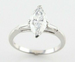 Authenticity Guarantee 
Gorgeous Platinum 1.59 ct Marquise Solitaire Uni... - £4,570.11 GBP