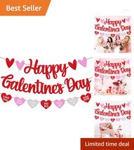 Chic Galentine's Day Banner with Glitter Hearts – Perfect for Celebrations! - $24.70