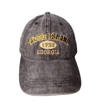 Tybee Island Gray Stonewashed Hat Cap Strapback Adjustable Beach Travel ... - £7.48 GBP