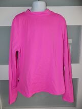 Lands' End Hot Pink LS Rash-guard Swim Shirt Size M (10/12) Girl's - $20.00