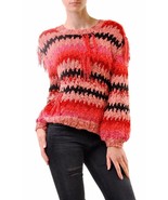 FOR LOVE &amp; LEMONS Womens Sweater Crby Fringe Red Size S - £77.01 GBP