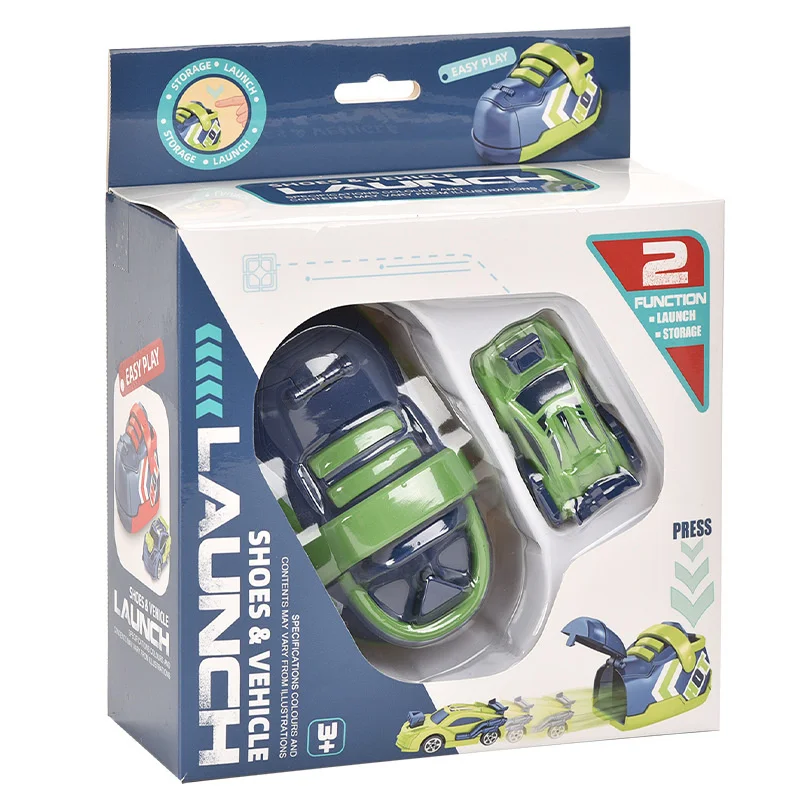 Kids Toy Ejection Running Shoes Children&#39;s Toy Car Set Competition Car Toy Compe - £115.83 GBP