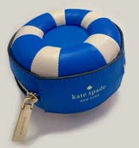 Kate Spade Pool Float Coin Purse Blue White Leather K7159 Splash $129 Retail - £35.18 GBP