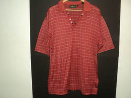 Bobby Jones Collection Polo Shirt Golfer&#39;s Placket Men&#39;s Large Melon-Rus... - £18.68 GBP
