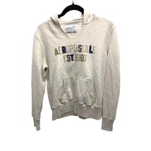 Aeropostale Womens Medium Long Sleeve Beige Sweatshirt Pull Over Hoodie ... - £9.59 GBP