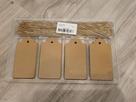 220 Pcs Kraft Paper Gift Tags with String, Blank (1.7x2.8 in) - $11.88