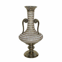 Golden Floral Tall Vase, Multi Color - £108.08 GBP