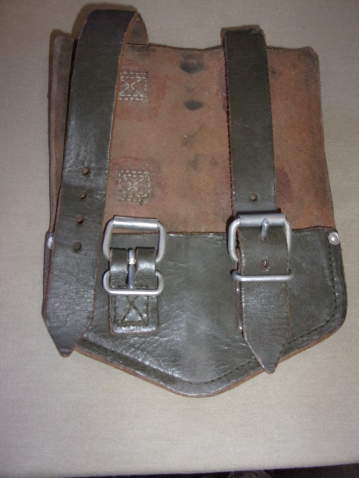 1960s GERMAN ARMY MILITARY ENTRENCHING TOOL LEATHER COVER POST WAR  COLD... - $21.92