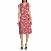 Liz Claiborne Women&#39;s Sleeveless A Line Dress Size XL NO BELT Dust Cedar... - £22.38 GBP