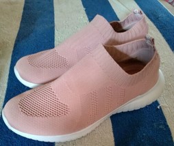 Tiosebon Womens Sneakers Walking Knit Pink 40 Near Mint - £22.10 GBP