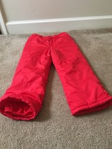 Carter&#39;s Unisex Kids Insulated Lined Pants Snow Ski Size 7 Red - £34.51 GBP