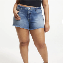 Good American GOOD &#39;90S SHORT | Sz 15 |  Cut-off Jean Shorts Indigo156 | NWT - £47.59 GBP