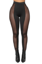 Black Mesh Leggings - Fashion Nova - $31.68