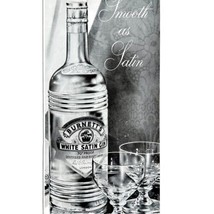 Burnett&#39;s White Satin Gin 1953 Advertisement UK Import Distillery DWII7 - £19.76 GBP